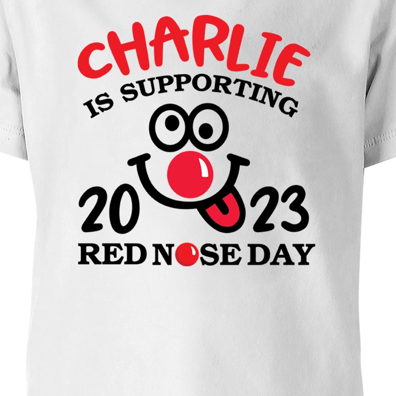 Personalised Red Nose Day Tshirts 2023 Comic Relief Boys Etsy UK