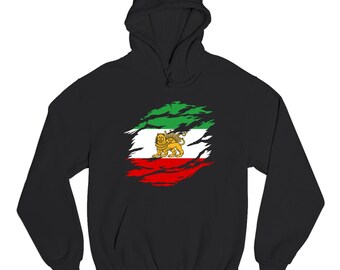 Iranian Persian Lion Iran Unisex Hoodie Persian Pride Symbol Iranian Heritage Apparel Jumper