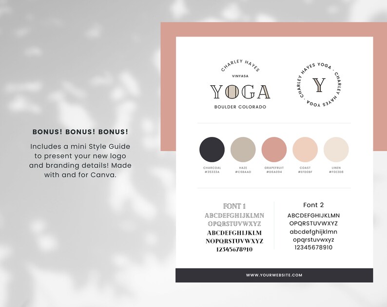 Logos de yoga pour Canva Logo de bien-être Logo holistique - Etsy France