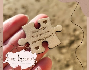 Regalo di San Valentino, Sei il mio pezzo mancante del puzzle, Ricordo romantico, Mi completi, Regalo di San Valentino personalizzato, Carta token per portafoglio