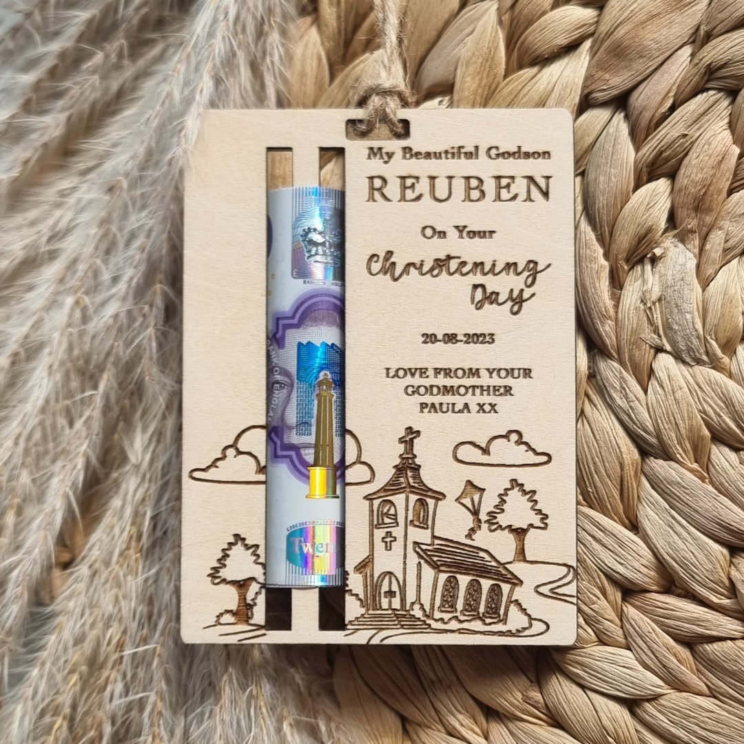 Personalised Wooden Christening/baptism Gift on Your Etsy UK