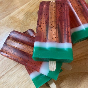 Watermelon popsicles soap image 1