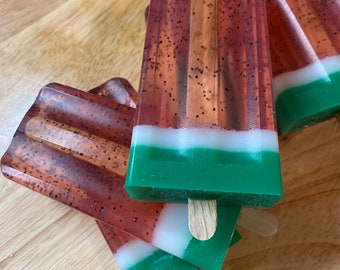 Watermelon popsicles soap