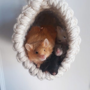 Mouse tunnel, macrame tunnel, hamster tunnel