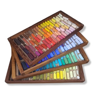 Modular/Stackable Pastel Boxes - Medium Size - (Each module holds 100 half sticks of pastel) - No Pastels Included
