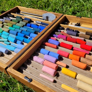 Travel Pastel Box / Plein Air Pastel Box (für 170 halbe Pastellstifte plus Zubehör) - Keine Pastelle enthalten Bild 7