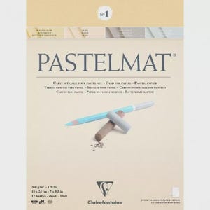 Pastelmatkussen 18 x 24 cm 360G - Clairefontaine premium geschuurd papier