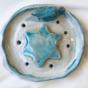 soap dish in turquoise
