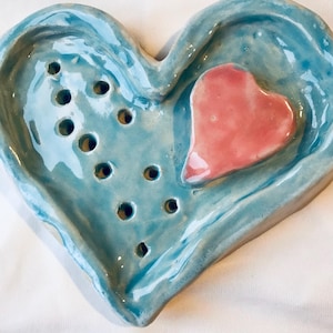 soap dish with heart