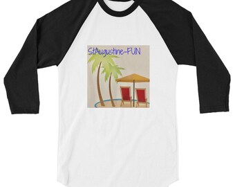 St. Augustine-FUN 3/4 sleeve raglan shirt
