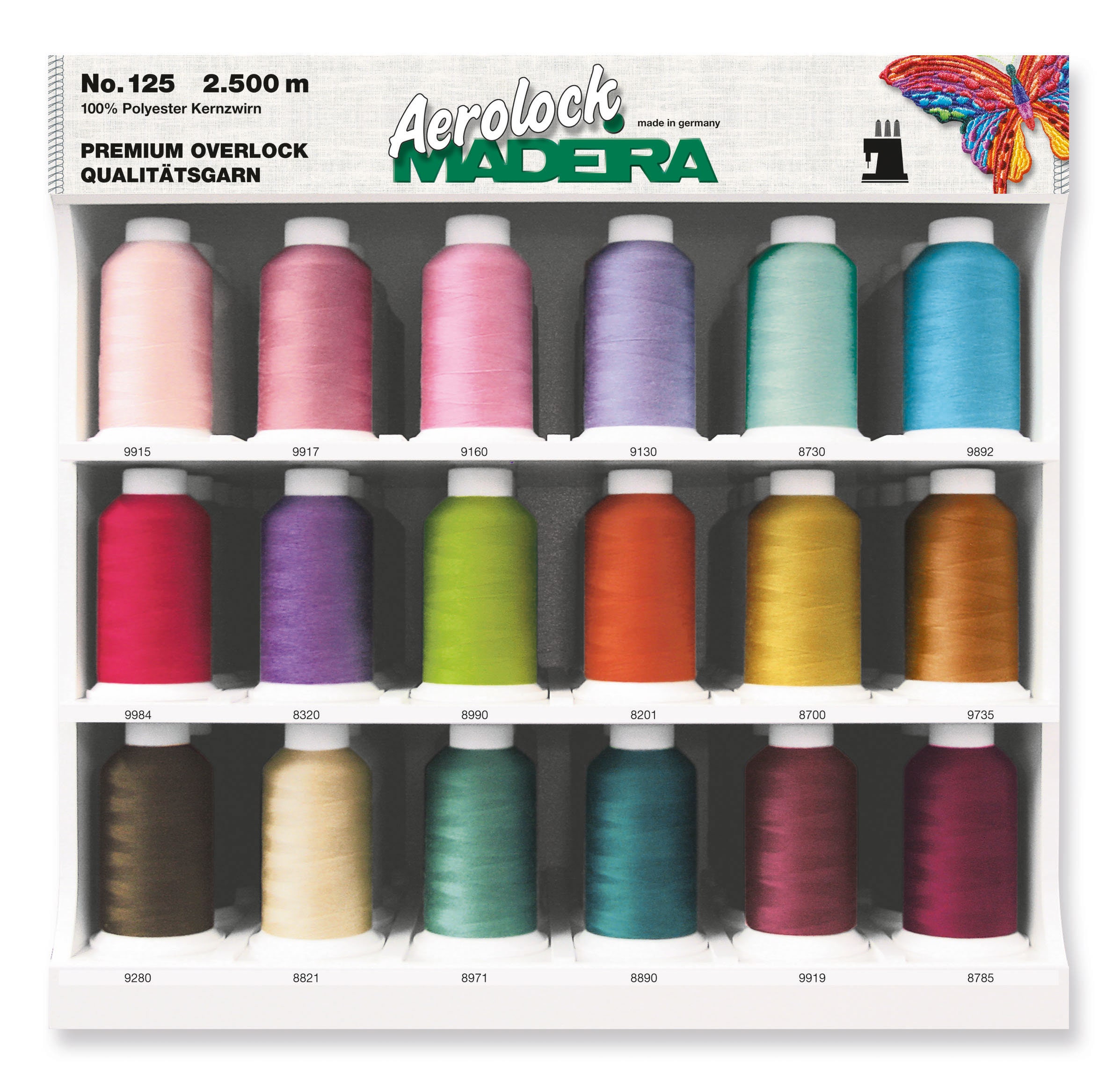 Madeira AeroLock Polyester Premium Serger Thread - Light Grey