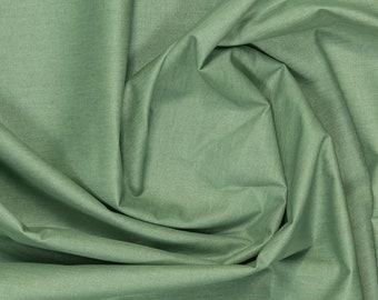 Cotton coated, emerald [264], Luisa by Swafing, uni waxcloth by the metre