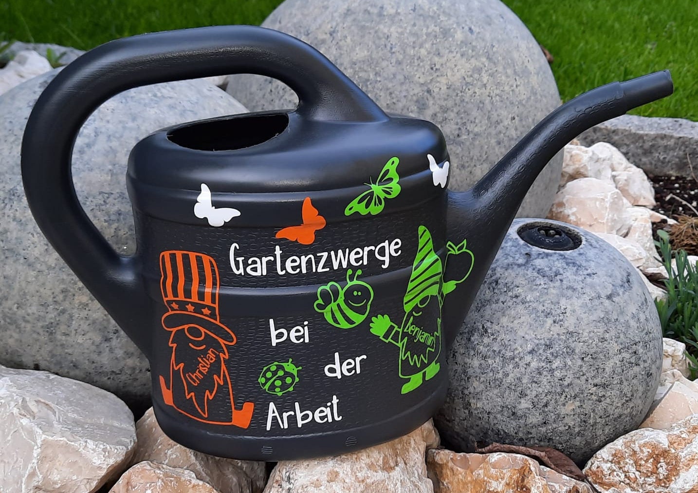 Gießkanne, Garten, Geschenk, zum Jubiläum, Rentner, Dekoration, 5 L,  Gartendeko, personalisierte Gießkanne, Gartenschmuck, Muttertag -   België