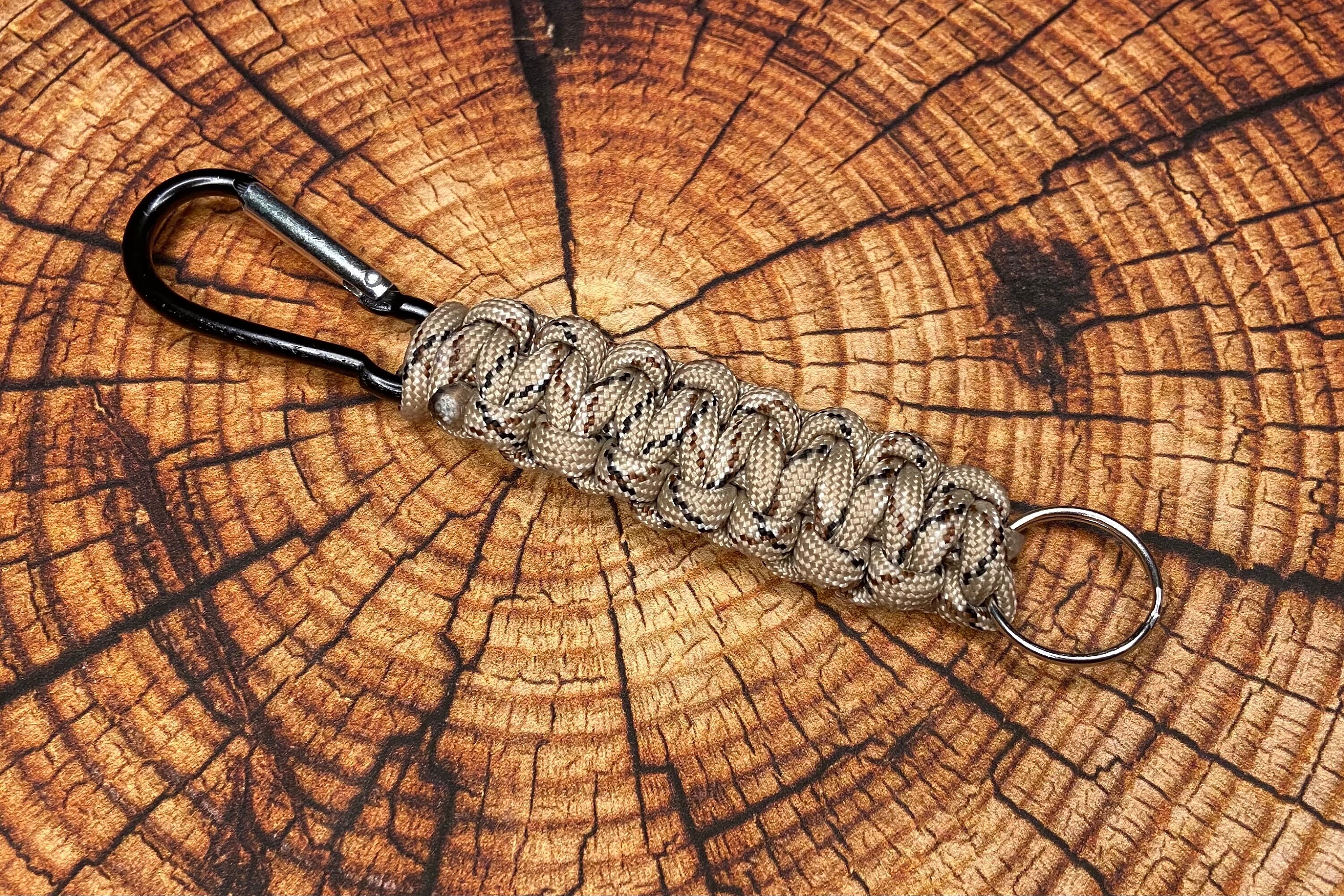 Handmade cobra weave paracord keychain patterned Etsy
