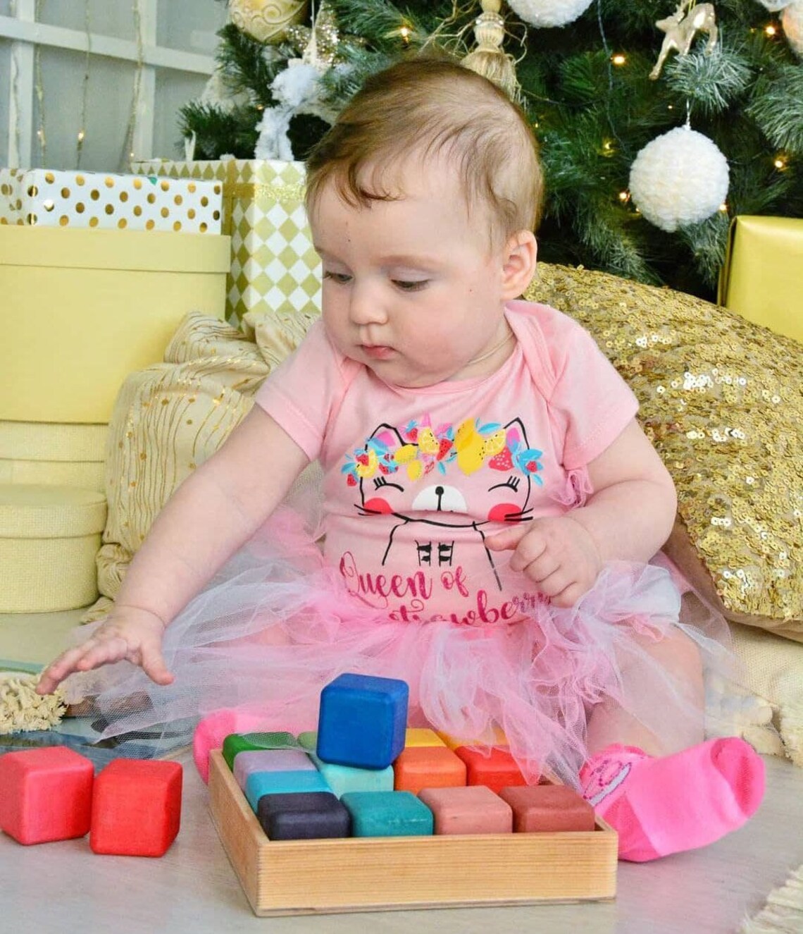 Wooden baby blocks organic baby toys Waldorf toys Building Etsy