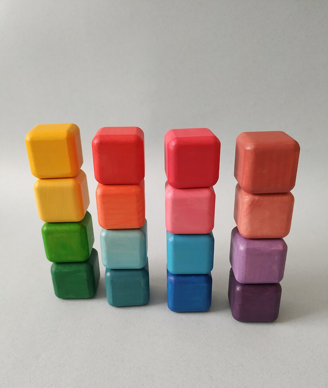 Wooden baby blocks organic baby toys Waldorf toys Building Etsy