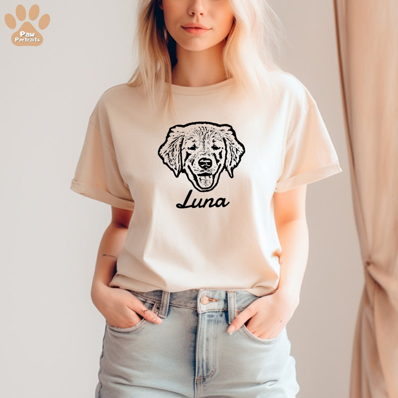 Dog Print Tshirt - Etsy