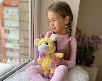 Crochet Giraffe Pattern, Amigurumi Giraffe Toy (PDF)
