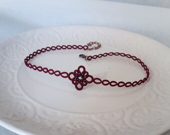 Wine Color Choker - Etsy