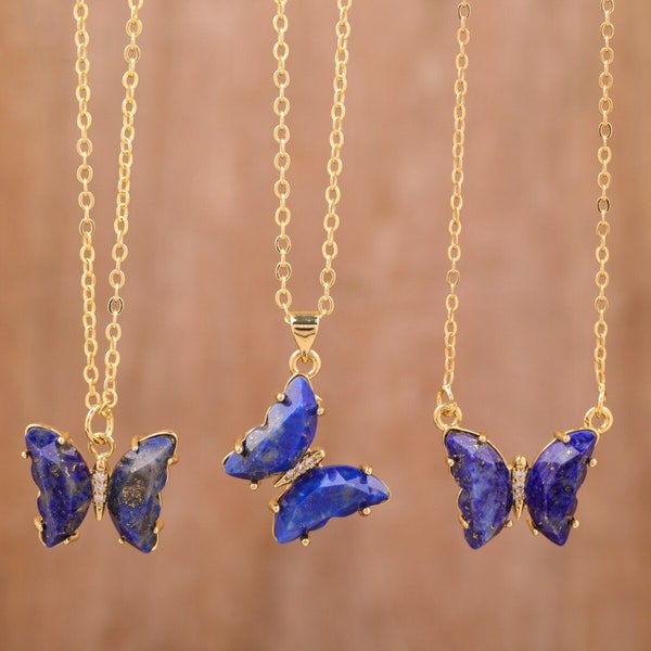 Crystal Butterfly Pendant Etsy