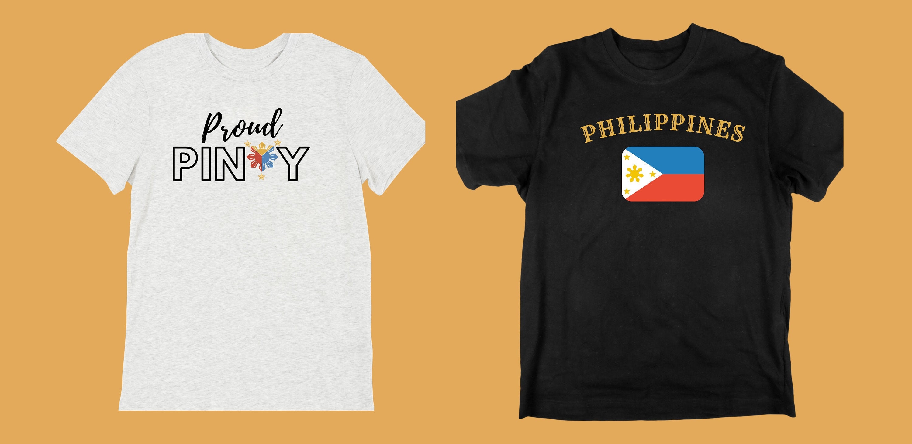 Philippines Unisex Tshirt Philippine flag Vneck Tshirt Etsy