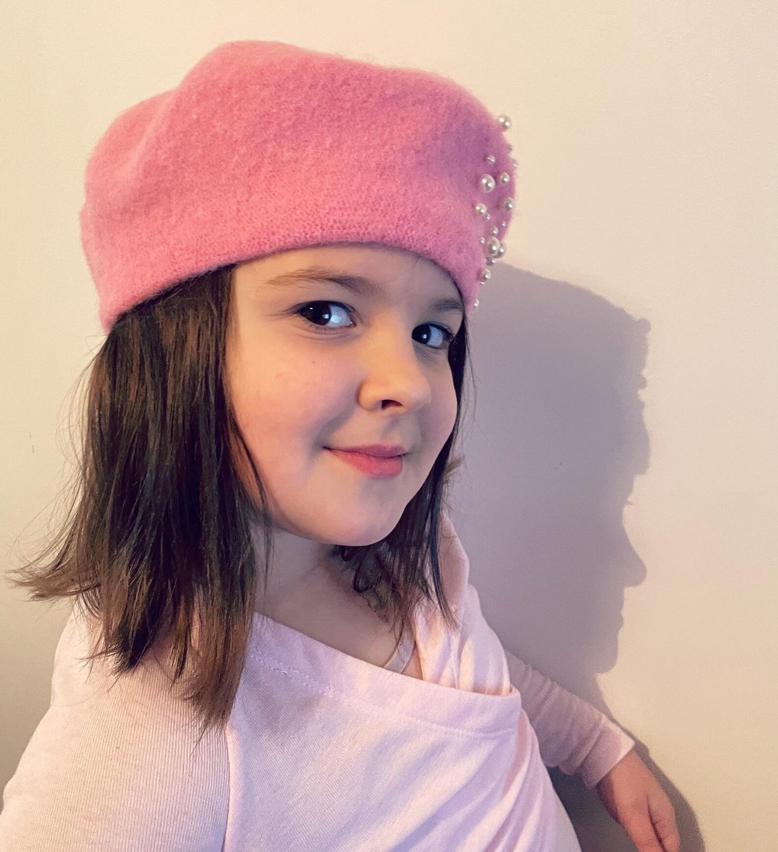 Little Girls Berets with Hand Sewn Pearls/ Unique Accessories Etsy