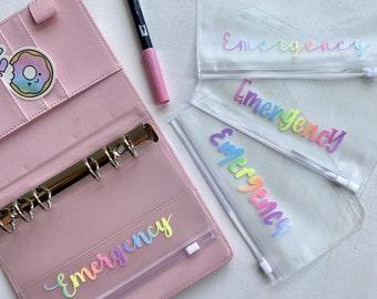 Personalized Rainbow Cash Envelopes: Budget Binder Money Wallets