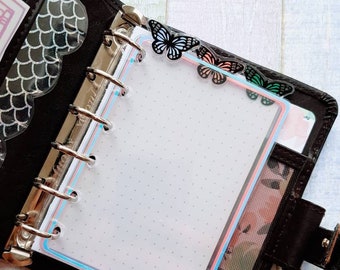Opal Butterfly Planner Dividers: A5, A6, B6, Personal Size