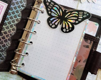 Butterfly Planner Dashboard: Clear A5/A6 Binder Insert