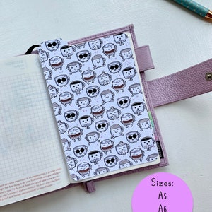 A5, A6, B6 Pencil Board Page Marker, Cute Coffee Planner Dashboard For Bullet Journals, Hobonichi Inserts