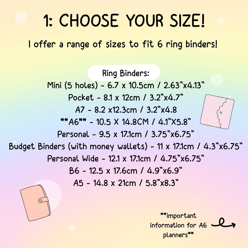 Floral Monogram Planner Dashboard: Customised A5 A6 B6 Binder Inserts image 3