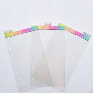 Top Tab Planner Dividers, Rainbow Planner Inserts, Planner Accessories ...