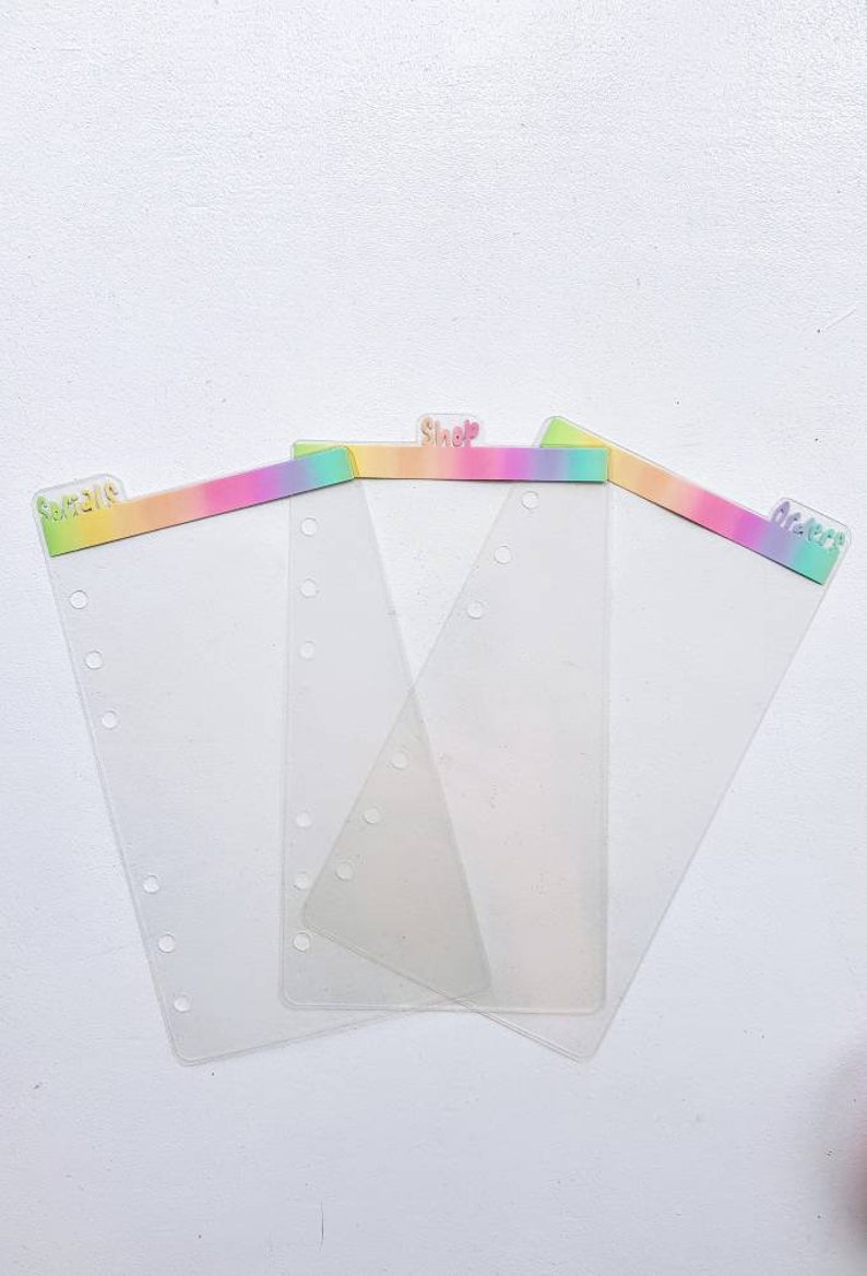 Top Tab Planner Dividers Rainbow Planner Inserts Planner | Etsy