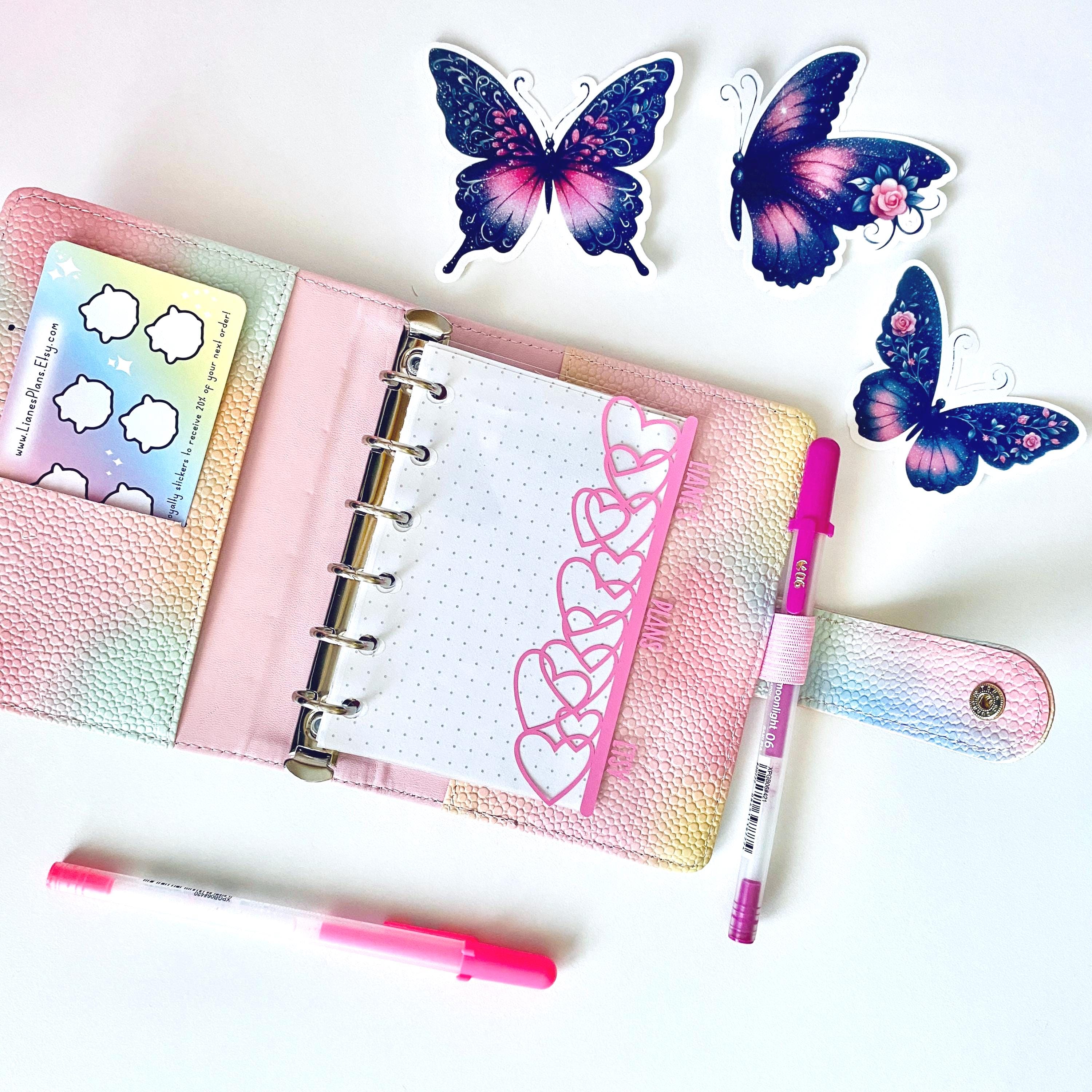 Pastel Heart Planner Dividers: A5 A6 A7, Ring Binders and Disc Journal ...