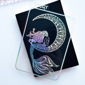 A6 Mermaid Page Marker for Planners, Journal Pencil Board Insert, Gifts For Hobonichi