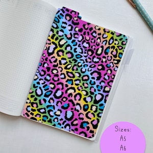 Planner Pencil Board, Bright Leopard Design Page Marker for A5, B6, A6 Hobonichi Stalogy and Dotted Journals