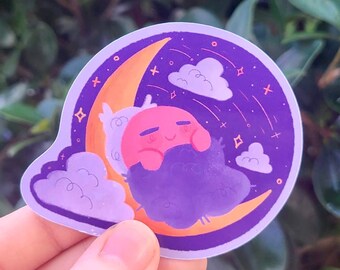Sleepy Kirby Sticker