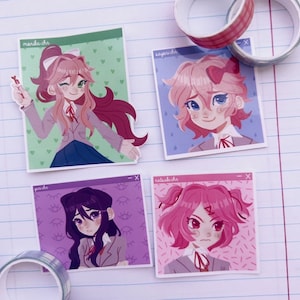 Doki Doki Literature Club Window Stickers