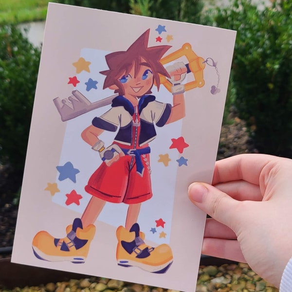 Impresión fotográfica de Sora Kingdom Hearts