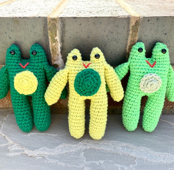 Pocket Frog Crochet Plushy Toy Friend Etsy UK