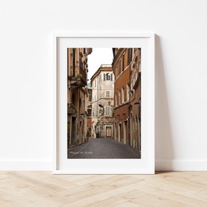 Fine Art Print Italy Digital Download Italy Wall Decor Street of Italy Printable Travel Printable Photography Rome Downloadable Art Print