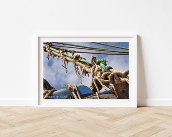 Nautical Boat Fine Art Print Peru Photography Travel Print Marina Digital Print Fishing Boat Photography Wall Art Print Original Artwork
