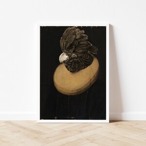 The Parrot Surreal Portrait Printable Art Digital Fine Art  Surreal Collage Unique Art Home Walls Office Wall Modern Apartment Decor