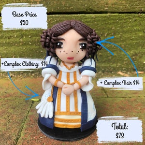 Custom Chibi Kawaii Polymer Clay Figurine|Handmade Customized Personalized Statue| Nerdy Geeky Original Figurine