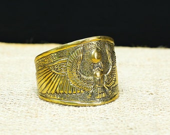 Egyptian Goddess Bracelet with scarab for protection, handmade in Egypt with care and love