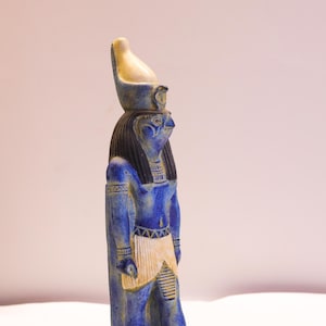 Egyptian God Horus statuette, Horus statue, God of the sky, Egyptian Horus, Falcon God. made in Egypt