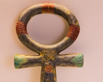 Ancient Egyptian Key of Life Ankh, made from Basalt stone, Egyptian Ankh, made in Egypt with care and love