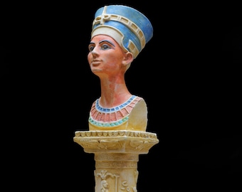 手作りのネフェルティティ女王の胸像レプリカ、エジプト風装飾ギフト