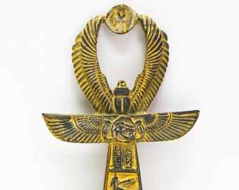 Wunderbarer geflügelter Ankh, handgefertigter Ankh-Schlüssel, Schlüssel des Lebens, mit Sorgfalt und Liebe in Ägypten hergestellt!