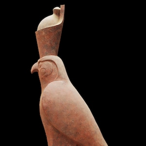 Very large Egyptian God Horus statuette, Horus statue, God of the sky, Egyptian Horus, Falcon God. made from fiber glass - made in Egypt